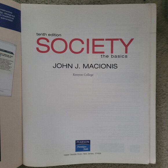SOCIETY the basics by John J. Macionis - Picture 3 of 3